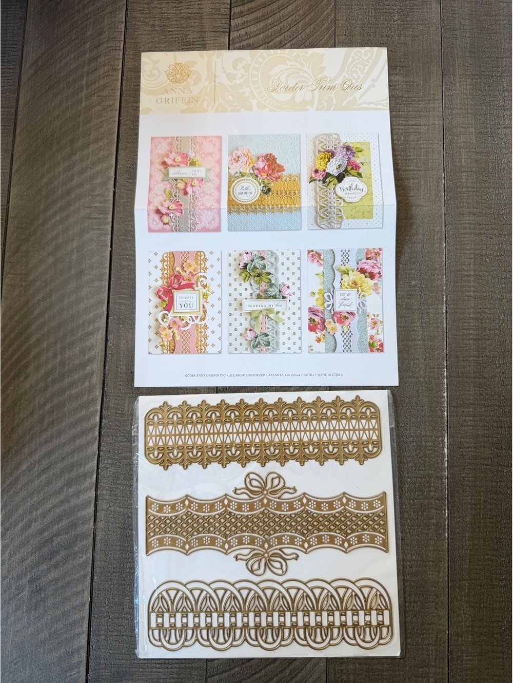 Anna Griffin Border Trim Dies die cut set